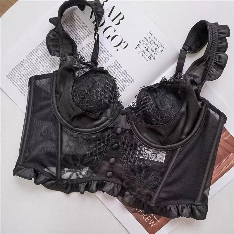 Sexy fishbone flying sleeve vest integrated women s thin French lace anti-sagging bra cover S【32/70ABC】
Sexy fishbone flying sleeve vest integrated women s thin French lace anti-sagging bra cover S【32/70ABC】