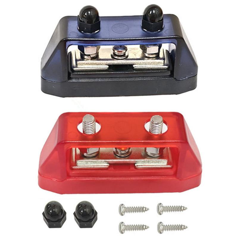 Dual Stud Power Distribution Block for Automotive and Marine Use 250A Rated 2PCS for Enhanced Connection Flexibility 6MM
Dual Stud Power Distribution Block for Automotive and Marine Use 250A Rated 2PCS for Enhanced Connection Flexibility 6MM