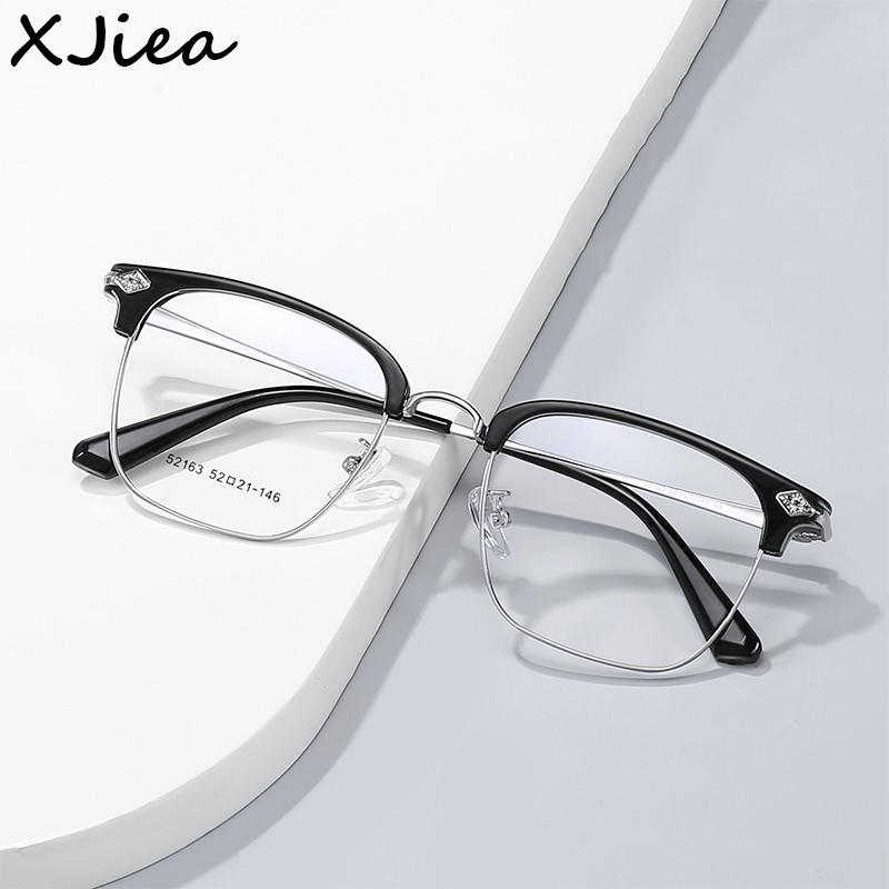 XJiea Anti-blue Light Glasses For Men Fashion Semi Rimless Metal Women Photochromic Eyewear Trendy Office Outdoor Accessory
XJiea Anti-blue Light Glasses For Men Fashion Semi Rimless Metal Women Photochromic Eyewear Trendy Office Outdoor Accessory