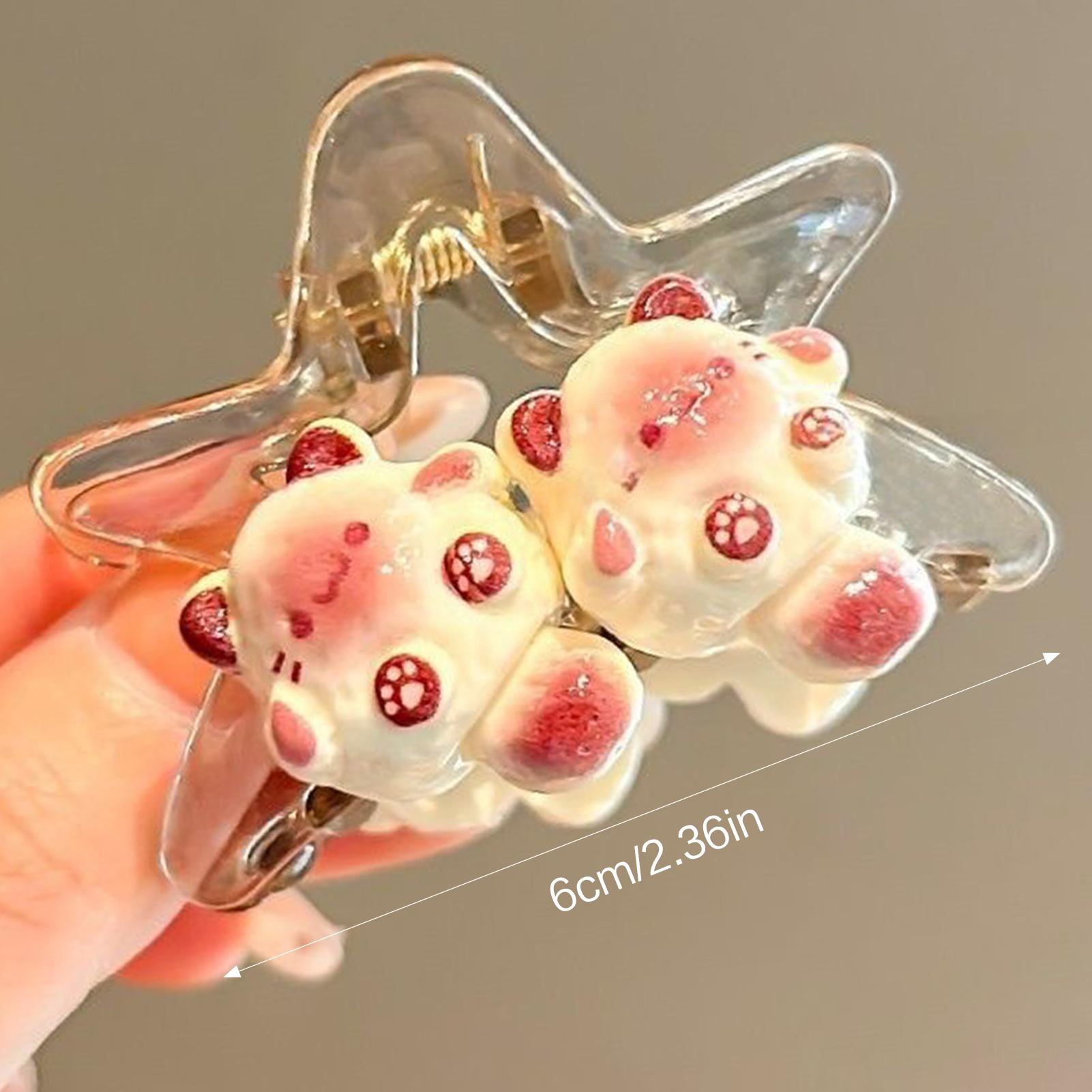 Cute Star Hair Claw Clips Y2K Star Cartoon Cat Designs Headwear for Long Curly Straight Hair Ponytail Holder Summer Hairpins
Cute Star Hair Claw Clips Y2K Star Cartoon Cat Designs Headwear for Long Curly Straight Hair Ponytail Holder Summer Hairpins