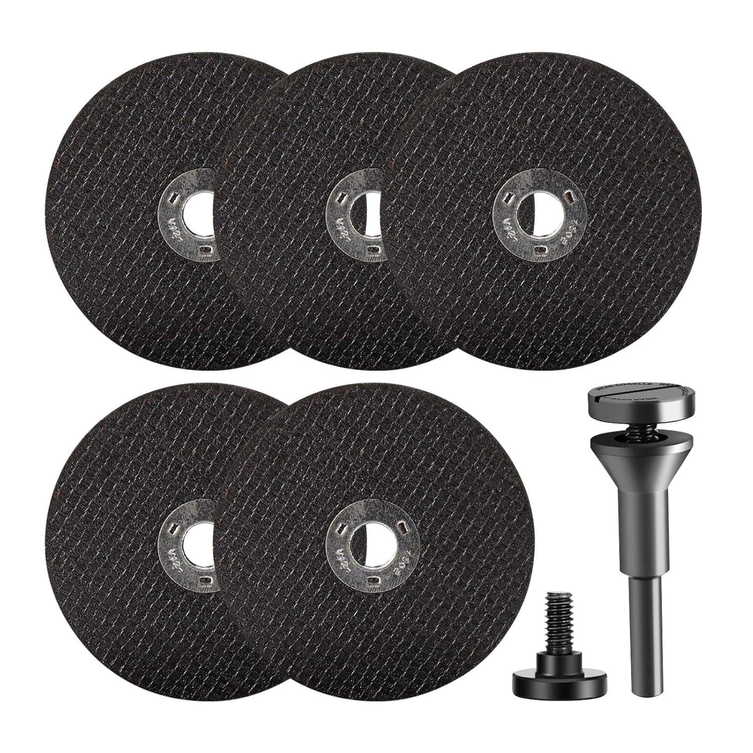 EMVANV 6pcs/Set Cut Off Wheel Set for Die Grinder, Round Hole Cut Off Wheel Metal Cutting Disc with 1/4 Stem Mounting Mandrel, Die Grinder Rotary Tool
EMVANV 6pcs/Set Cut Off Wheel Set for Die Grinder, Round Hole Cut Off Wheel Metal Cutting Disc with 1/4 Stem Mounting Mandrel, Die Grinder Rotary Tool