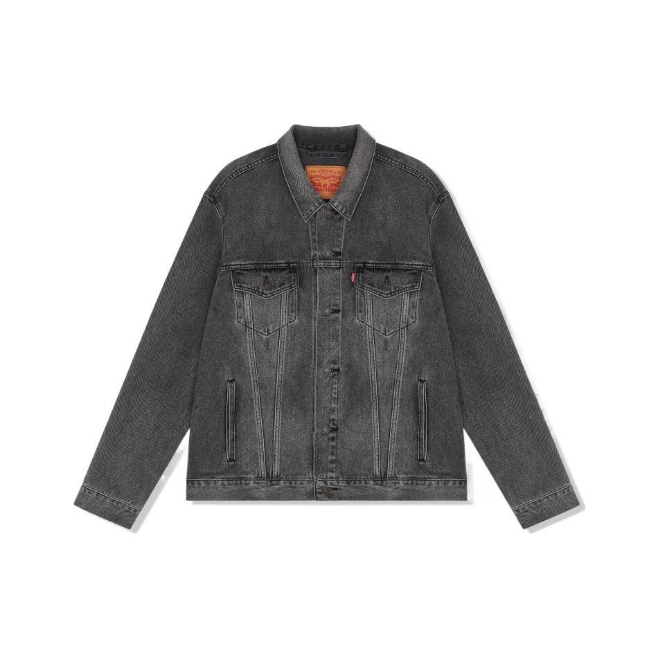 Levis Однотонная джинсовая куртка на пуговицах с длинным рукавом и эффектом потертости Мужские куртки Дымчато-серый 72334-0606 S
Levis Однотонная джинсовая куртка на пуговицах с длинным рукавом и эффектом потертости Мужские куртки Дымчато-серый 72334-0606 S