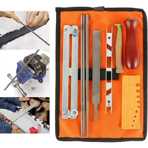 Hinevey Chainsaw Sharpening Set, 10-Piece Set with 3 Types of Round Files (4.0mm/4.8mm/5.5mm), Sharpening Gauge, Sharpening Holder, Tool Set, Sharpeni
Hinevey Chainsaw Sharpening Set, 10-Piece Set with 3 Types of Round Files (4.0mm/4.8mm/5.5mm), Sharpening Gauge, Sharpening Holder, Tool Set, Sharpeni