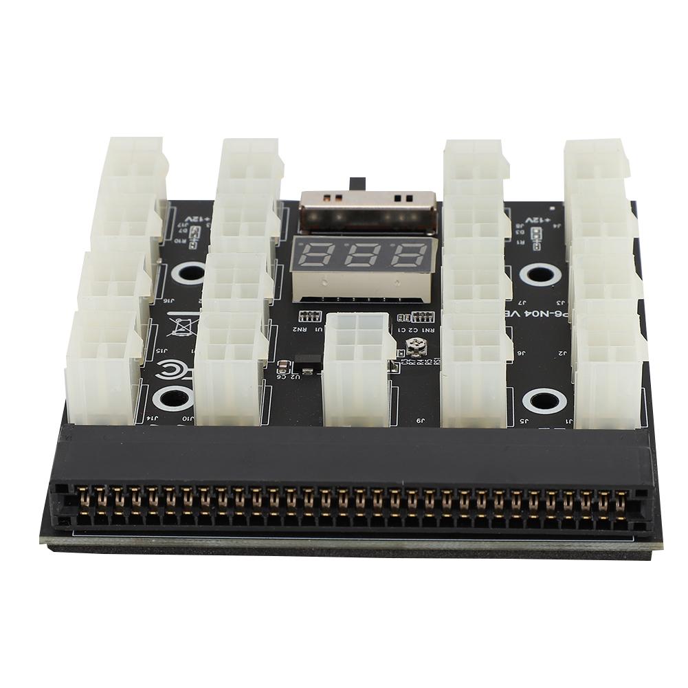 PCI E 17x 6pin 12V Адаптер-конвертер плати живлення для майнінгового сервера з LED-дисплеєм
PCI E 17x 6pin 12V Адаптер-конвертер плати живлення для майнінгового сервера з LED-дисплеєм