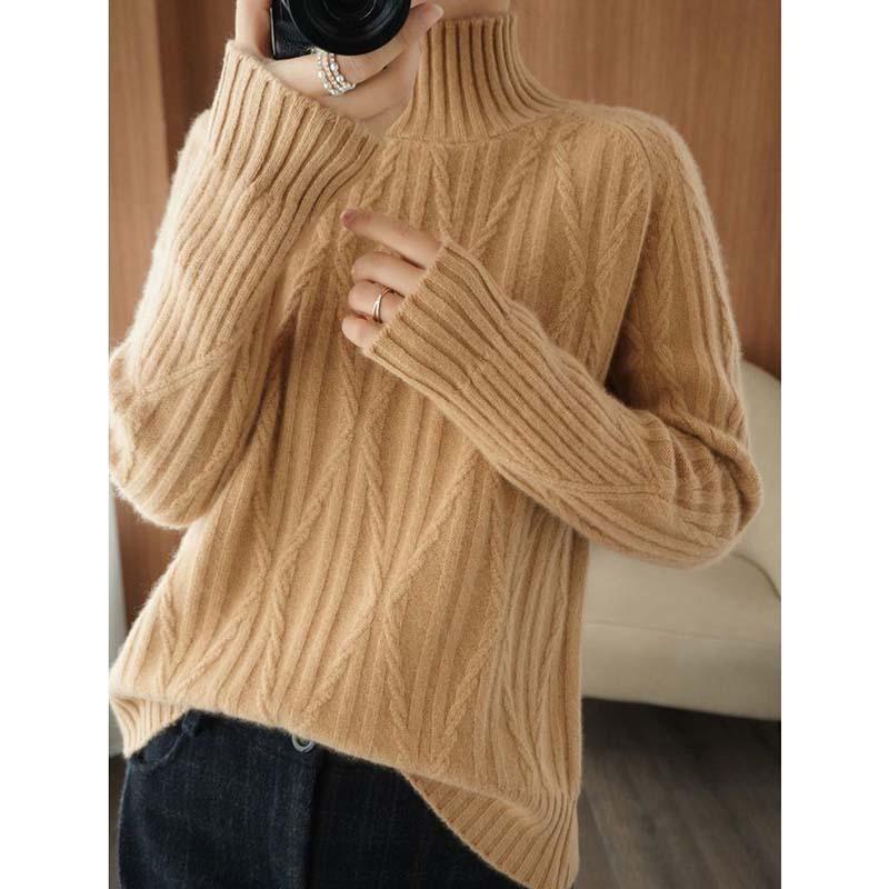 Женский свитер с полувысокой горловиной и перекрученной вязкой на осень и зиму, новый однотонный модный свитер с длинными рукавами для ленивых хобби на открытом воздухе 3XL
Женский свитер с полувысокой горловиной и перекрученной вязкой на осень и зиму, новый однотонный модный свитер с длинными рукавами для ленивых хобби на открытом воздухе 3XL