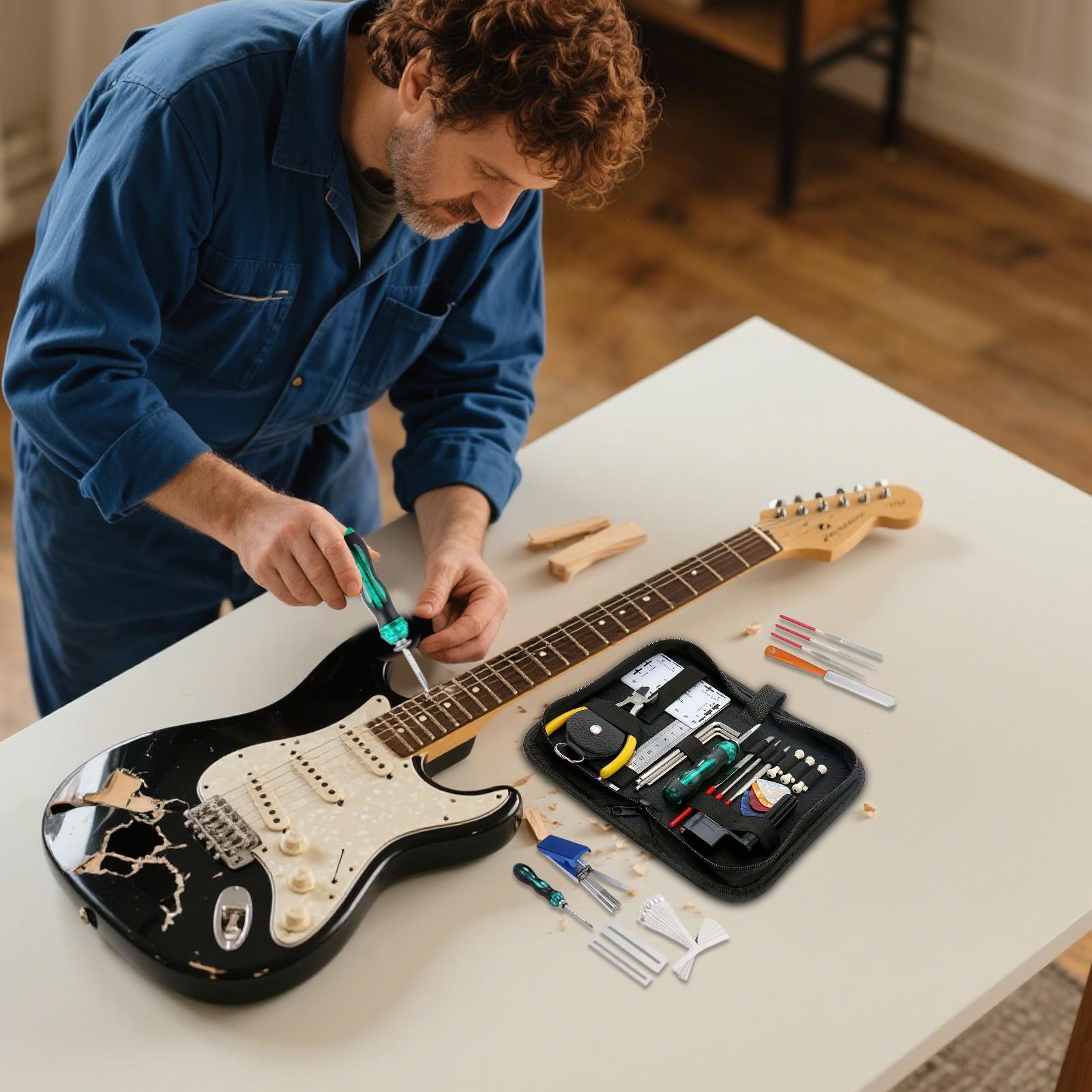 Guitar Repair Kit Bass Maintenance Set Of 25 Musical Instruments Repair Tools For Studio Performance Home Travel Show China Mainland
Guitar Repair Kit Bass Maintenance Set Of 25 Musical Instruments Repair Tools For Studio Performance Home Travel Show China Mainland