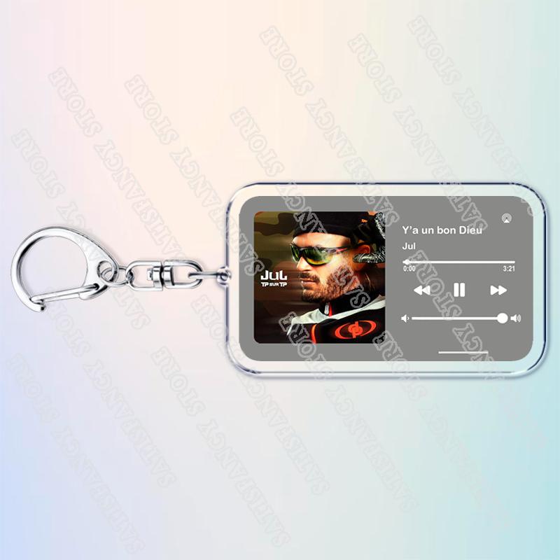 New TP Sur TP Rap Album Music Songs Keychains for Women Accessories Bag JUL Rapper Nostalgique Code Keyings Jewelry Fans Gifts
New TP Sur TP Rap Album Music Songs Keychains for Women Accessories Bag JUL Rapper Nostalgique Code Keyings Jewelry Fans Gifts