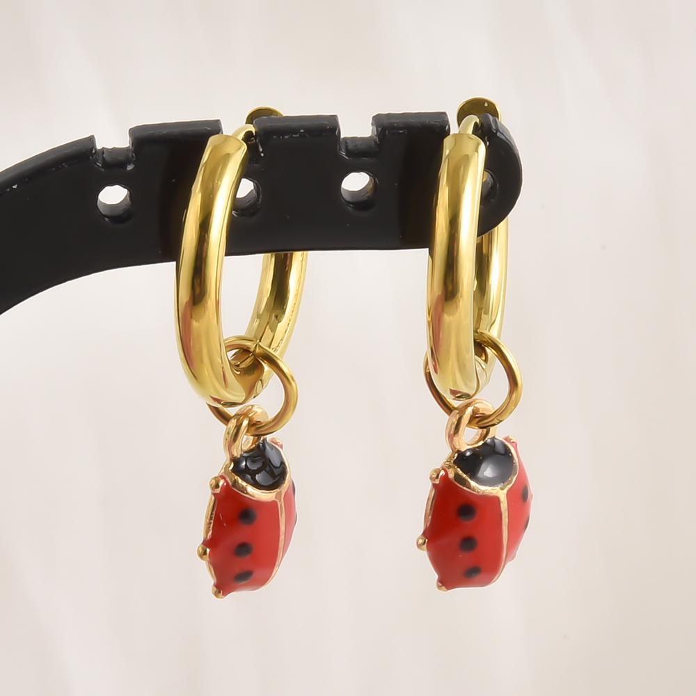 Gold Color Stainless Steel Round Hoop Earring Cartoon Animal Cat Paw Bunny Lobster Alloy Pendant Earrings For Women Girl Jewelry
Gold Color Stainless Steel Round Hoop Earring Cartoon Animal Cat Paw Bunny Lobster Alloy Pendant Earrings For Women Girl Jewelry