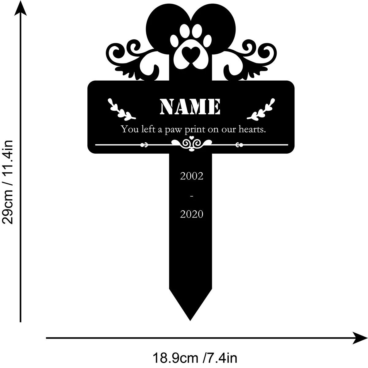 Personalized Dog Memorial Garden Stake Metal Grave Marker Outdoor Pet Burial Sign
Personalized Dog Memorial Garden Stake Metal Grave Marker Outdoor Pet Burial Sign