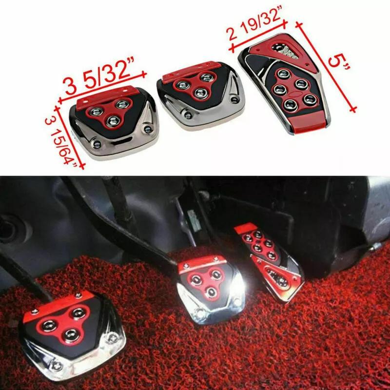New 3 Pcs Red Manual Transmission Car Brake Non-Slip Foot Pedal Cover Pad Cover Kit
New 3 Pcs Red Manual Transmission Car Brake Non-Slip Foot Pedal Cover Pad Cover Kit