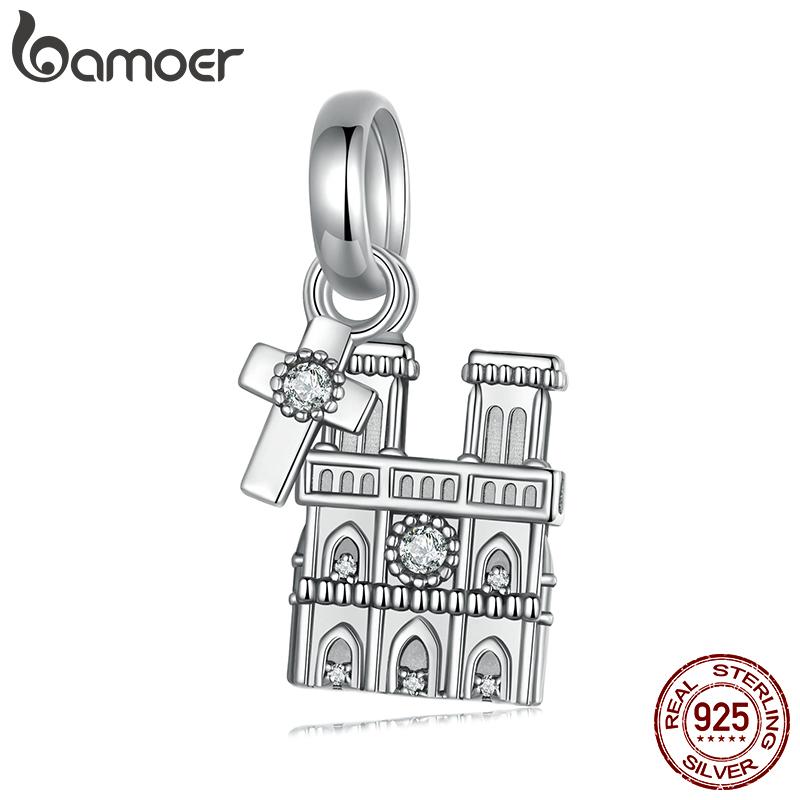 Bamoer Кулон зі срібла 925 проби Notre Dame de Paris, кубічний цирконій, оксидоване срібло, підвіска для жінок, вишукані ювелірні вироби 25*17mm срібний
Bamoer Кулон зі срібла 925 проби Notre Dame de Paris, кубічний цирконій, оксидоване срібло, підвіска для жінок, вишукані ювелірні вироби 25*17mm срібний