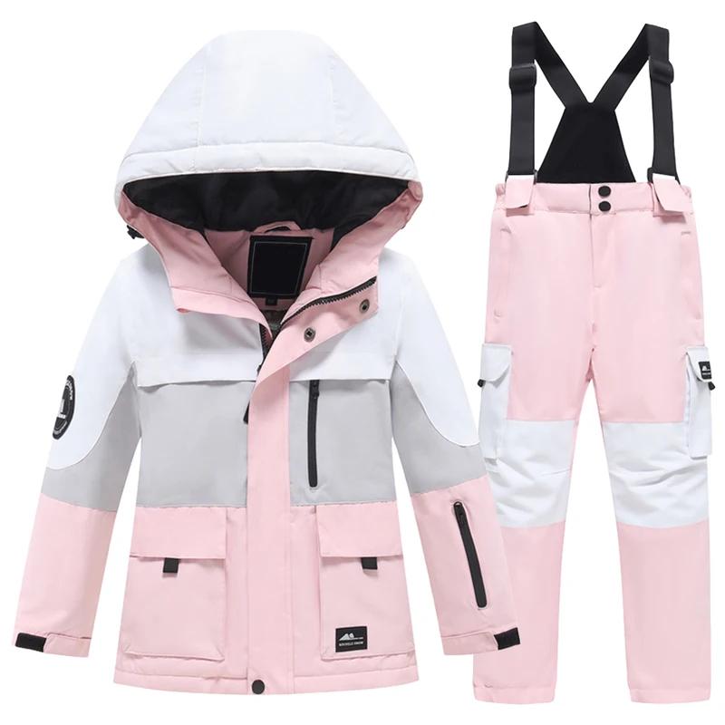 Детская одежда для сноуборда для девочек и мальчиков, флисовая куртка с капюшоном и комбинезоном, теплые детские горнолыжные костюмы из двух частей для зимы 130cm розовый
Детская одежда для сноуборда для девочек и мальчиков, флисовая куртка с капюшоном и комбинезоном, теплые детские горнолыжные костюмы из двух частей для зимы 130cm розовый