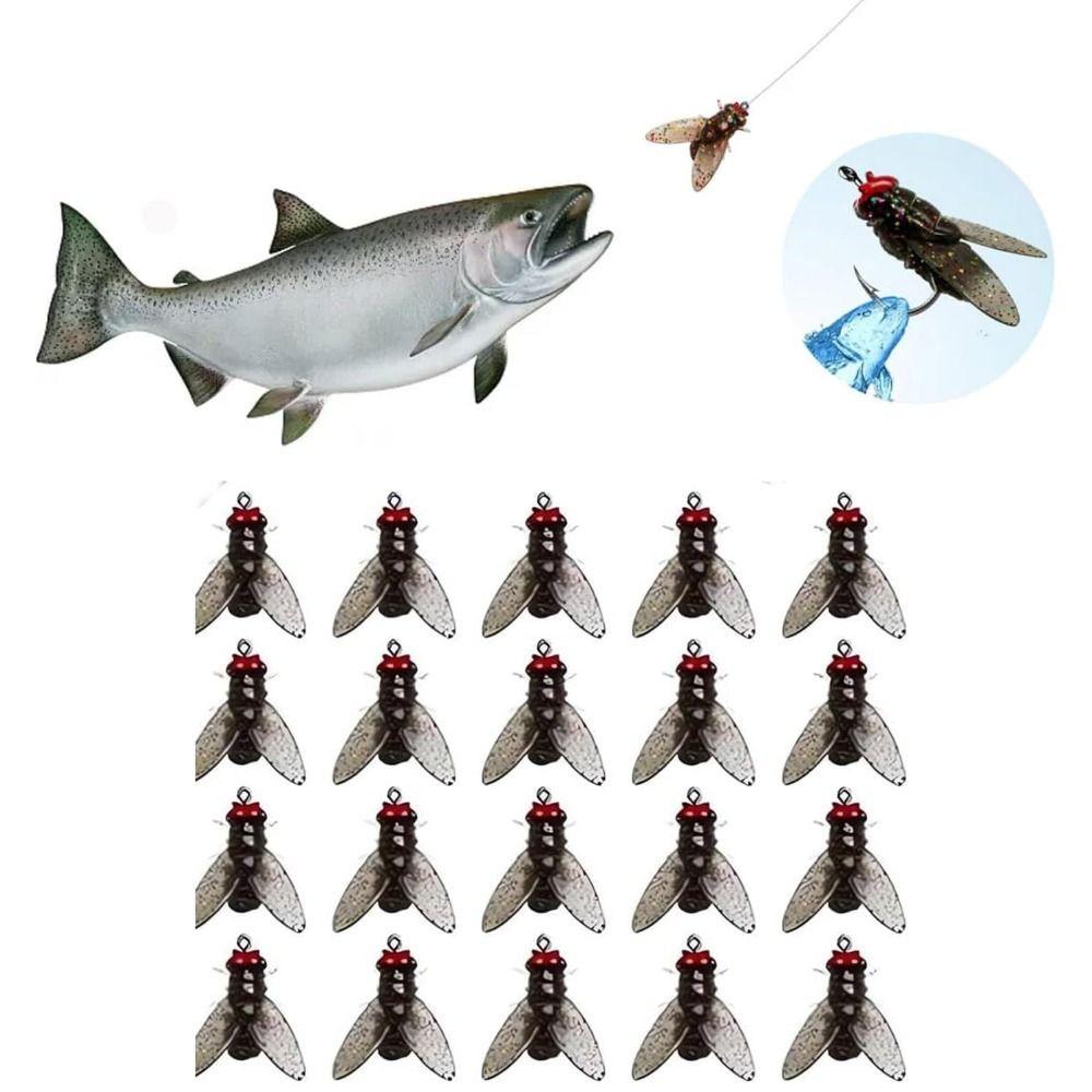 20PCS Sharpened Hook Dry Flies Fishing Lures Kit Simulated Flies Trout Jigs Swimbaits Panfish 1.2cm/0.47in коричневий
20PCS Sharpened Hook Dry Flies Fishing Lures Kit Simulated Flies Trout Jigs Swimbaits Panfish 1.2cm/0.47in коричневий