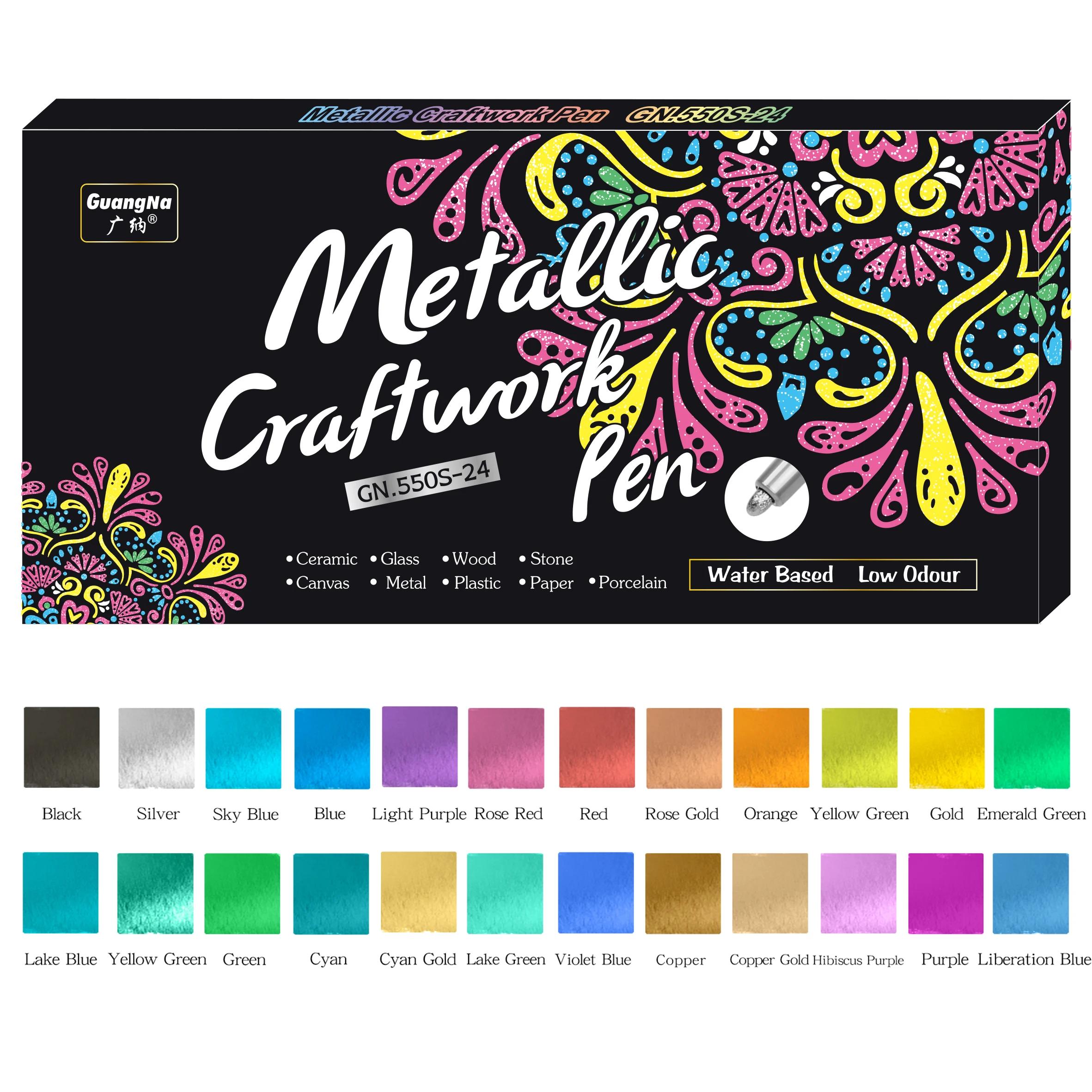 24 Colors Metallic Acrylic Paint Markers for Rock, Fabric, Wood, Glass, Craft, Decoration Paint Pens Christmas Gift Art Supplies
24 Colors Metallic Acrylic Paint Markers for Rock, Fabric, Wood, Glass, Craft, Decoration Paint Pens Christmas Gift Art Supplies