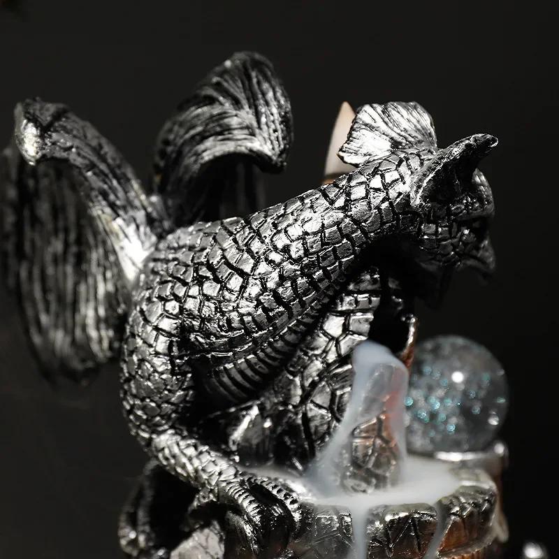 1pc Creative Handicrafts Home Decor Ornaments Pterosaur Waterfall Backflow Incense Burner LED Incense Holder Dragon Censer
1pc Creative Handicrafts Home Decor Ornaments Pterosaur Waterfall Backflow Incense Burner LED Incense Holder Dragon Censer