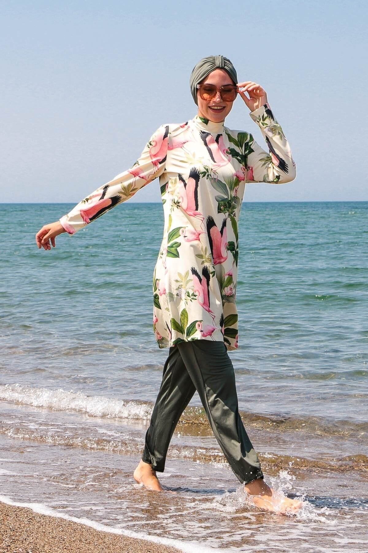 Жіночий мусульманський скромний ісламський повний прикриття Burkini Beach Swimwear Costume Swimwear Hijab Beachwear Swimsuit 4psc S
Жіночий мусульманський скромний ісламський повний прикриття Burkini Beach Swimwear Costume Swimwear Hijab Beachwear Swimsuit 4psc S