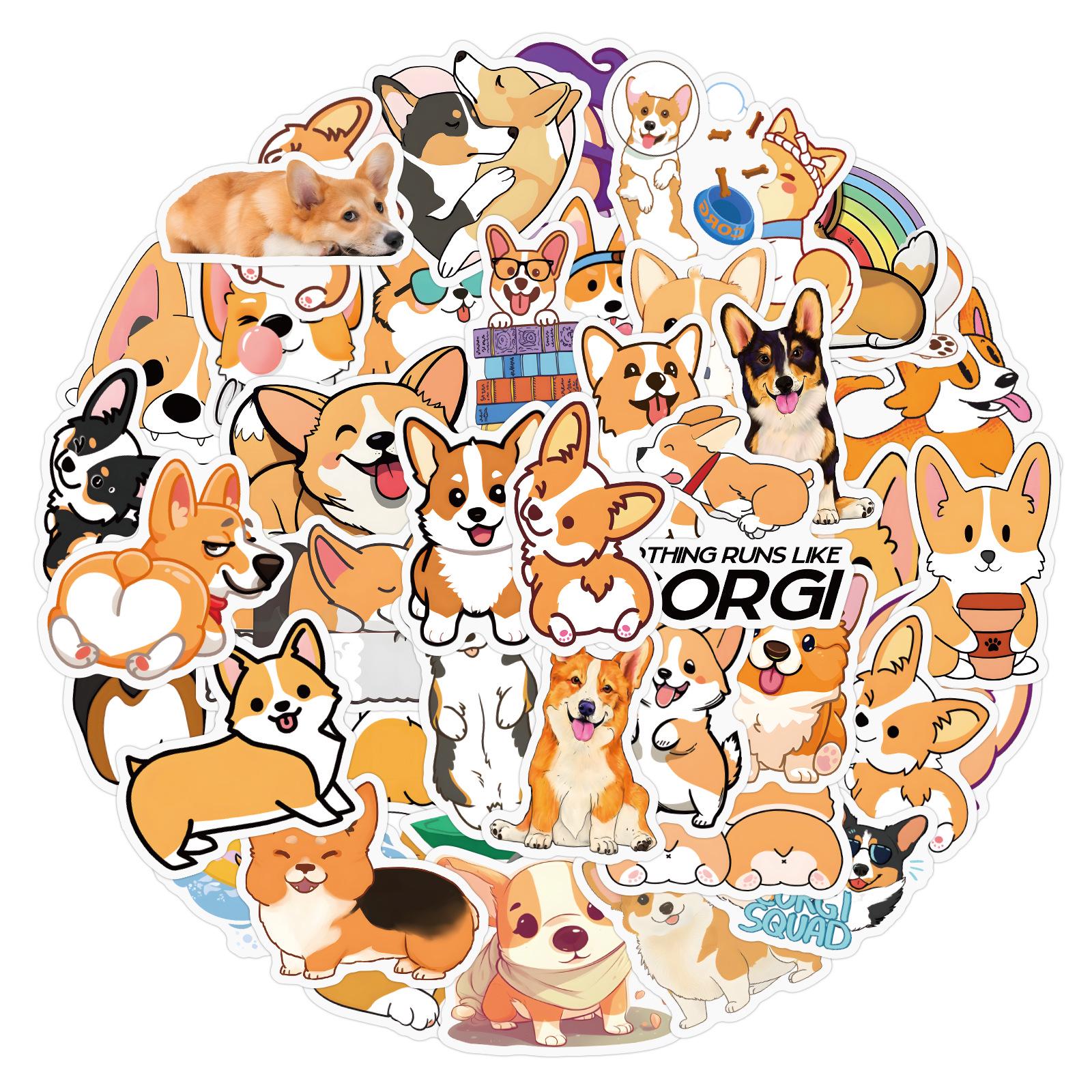 110 Waterproof Cartoon Corgi Dog Sticker Set for Planners, Water Bottles, Computers, and Stationery
110 Waterproof Cartoon Corgi Dog Sticker Set for Planners, Water Bottles, Computers, and Stationery