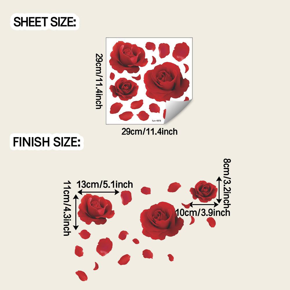 Романтическая симуляция цветок красной розы гостиная дом фоновая настенная декорация и наклейки для украшения
Романтическая симуляция цветок красной розы гостиная дом фоновая настенная декорация и наклейки для украшения