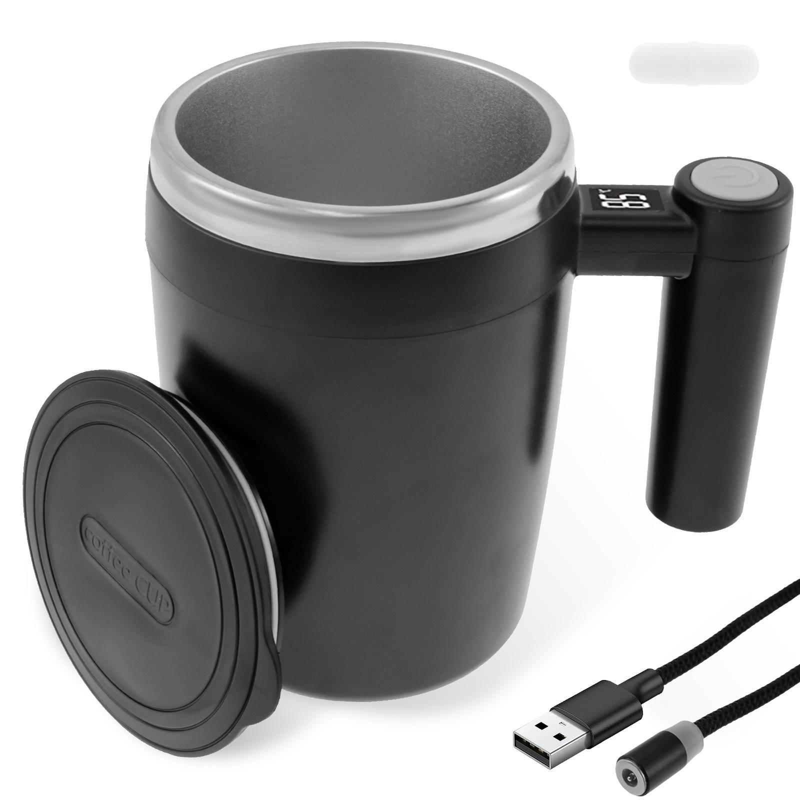 Upgrade Self Stirring Mug, Rechargeable Automatic Magnetic Stirrer Coffee Cup 400ml Stainless Steel Self Stirring Coffee Cup чёрный
Upgrade Self Stirring Mug, Rechargeable Automatic Magnetic Stirrer Coffee Cup 400ml Stainless Steel Self Stirring Coffee Cup чёрный