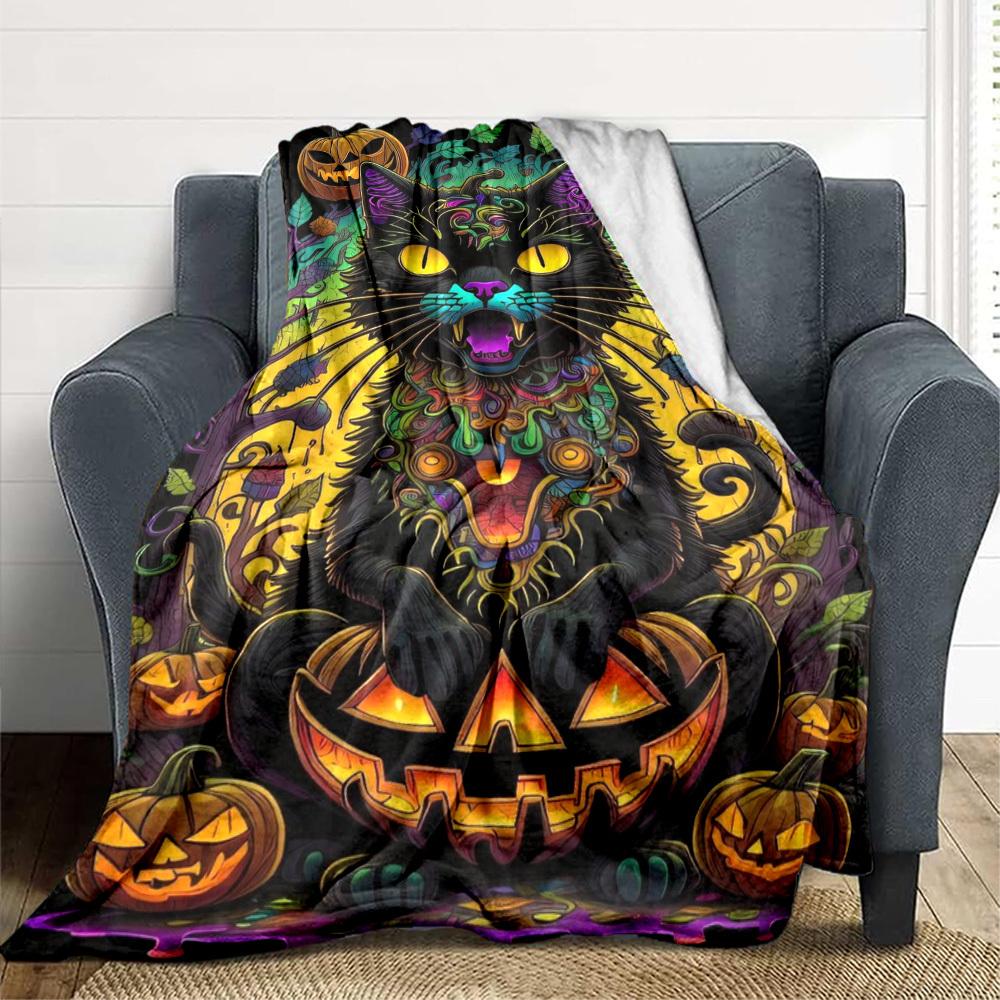 1pc Halloween Cat Blanket Lightweight Flannel Blanket Throw Blanket For Sofa, Bed, Travel, Camping, Livingroom, Couch, Chair, And Bed yy2509026196 100x150cm
1pc Halloween Cat Blanket Lightweight Flannel Blanket Throw Blanket For Sofa, Bed, Travel, Camping, Livingroom, Couch, Chair, And Bed yy2509026196 100x150cm