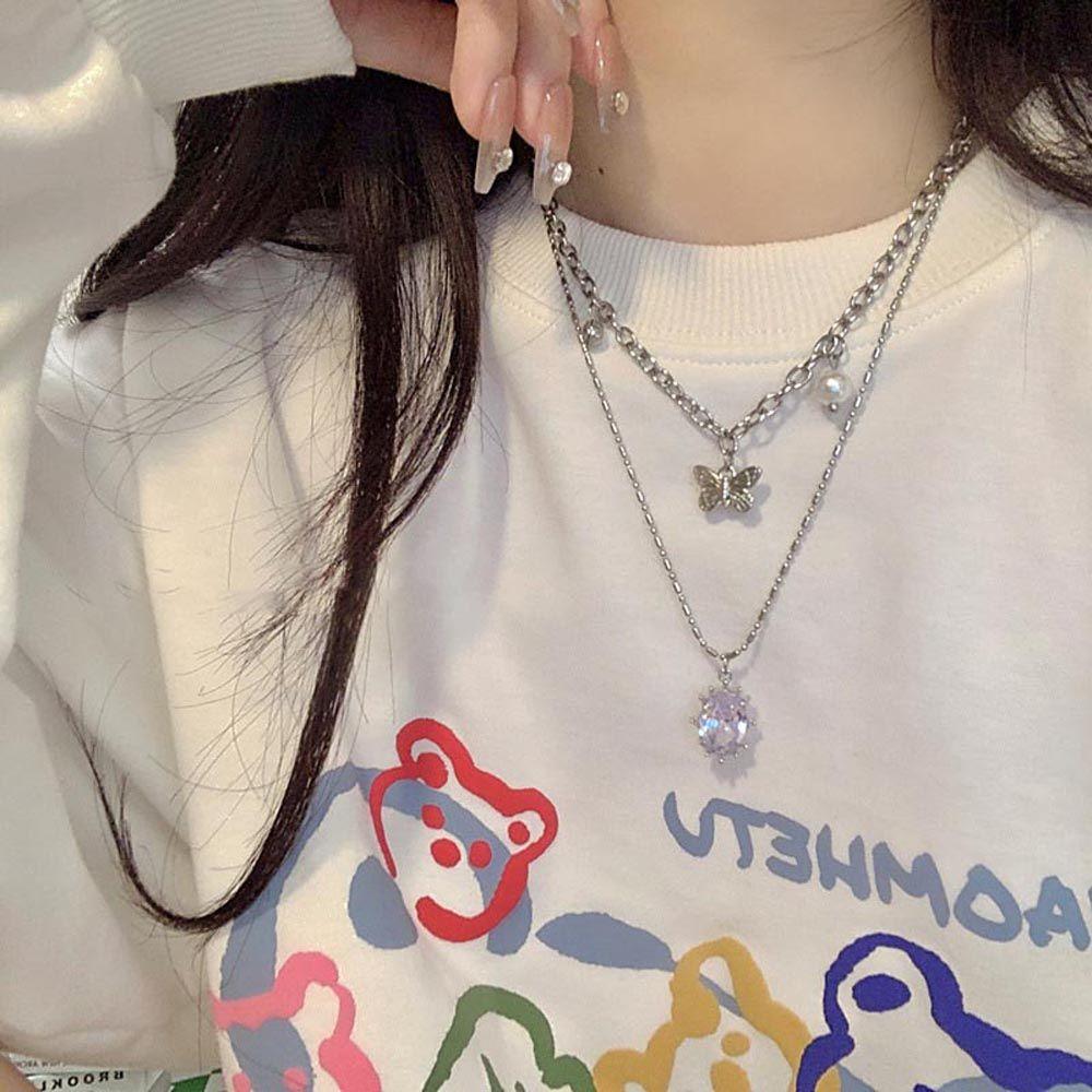 Layer Temperament For Girls Butterfly Korean Clavicle Choker Women Necklace Neck Jewelry Pearl
Layer Temperament For Girls Butterfly Korean Clavicle Choker Women Necklace Neck Jewelry Pearl