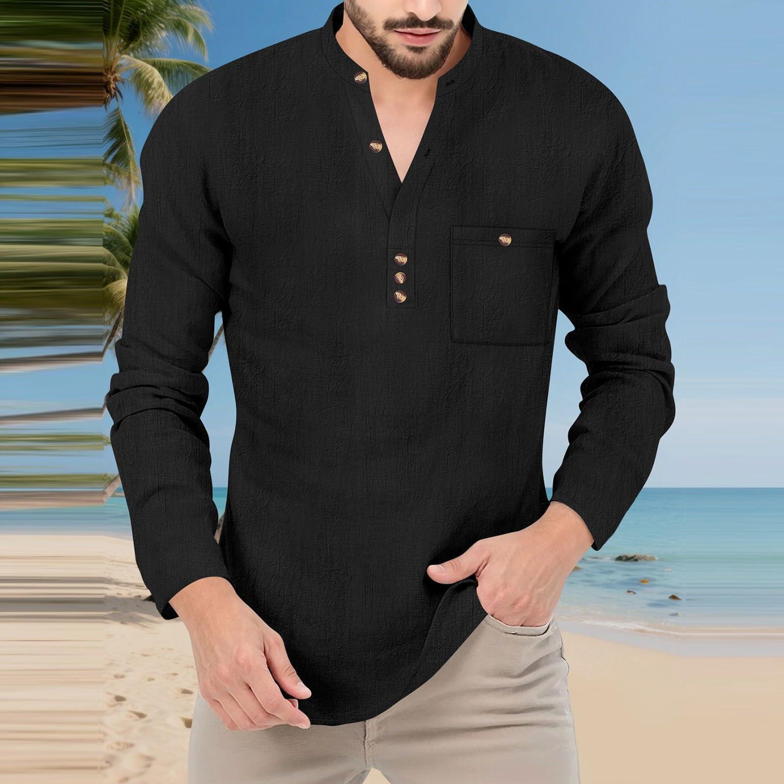 Men s Shirts Cotton Linen Long Sleeve V Neck Color Button Shirt Summer Beach Casual Tops With Pocket Plus Size XL чёрный
Men s Shirts Cotton Linen Long Sleeve V Neck Color Button Shirt Summer Beach Casual Tops With Pocket Plus Size XL чёрный