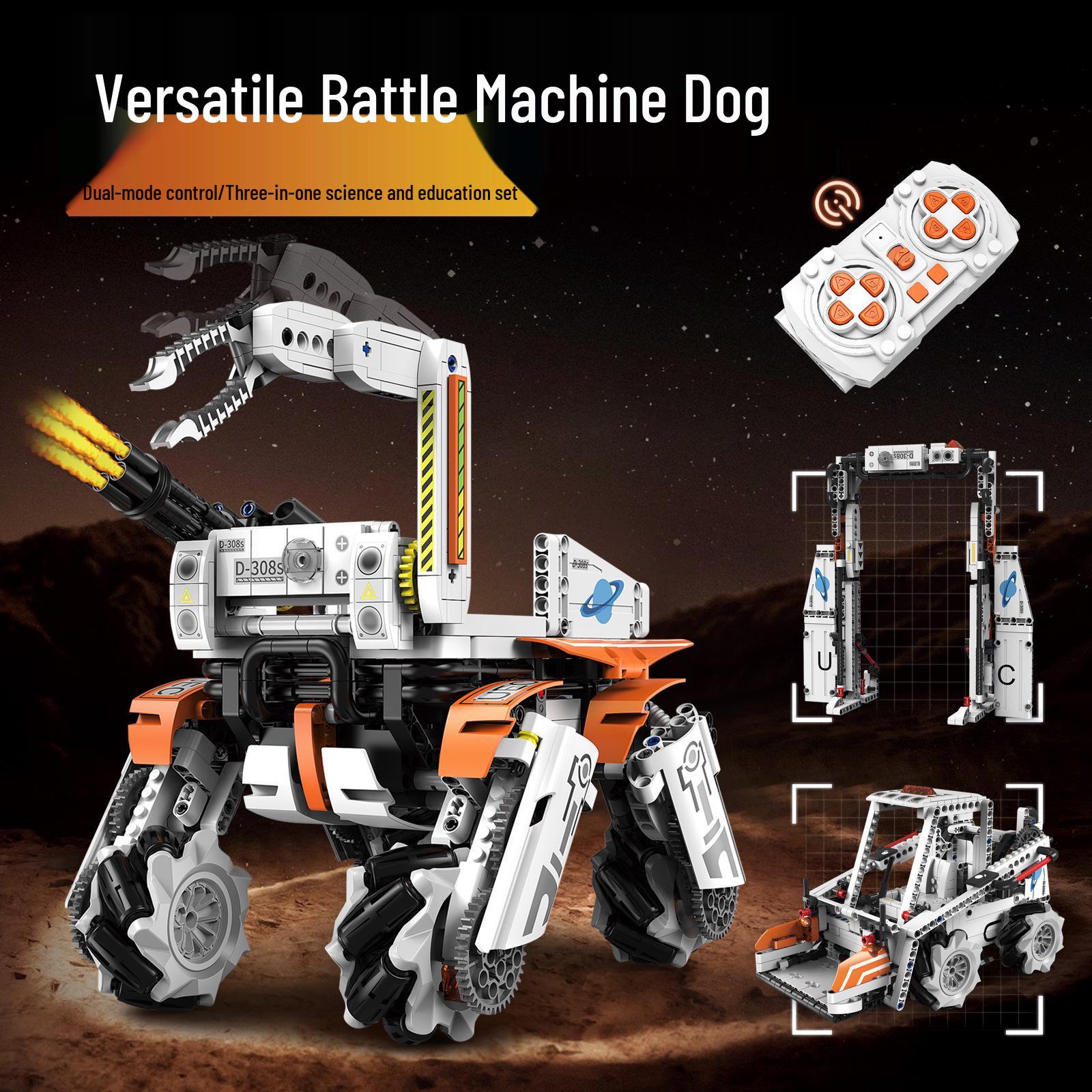 Earth 2 Programming Robotic Boy Toy: Electric Remote Control Building Blocks with Stray Mechanical Dog
Earth 2 Programming Robotic Boy Toy: Electric Remote Control Building Blocks with Stray Mechanical Dog