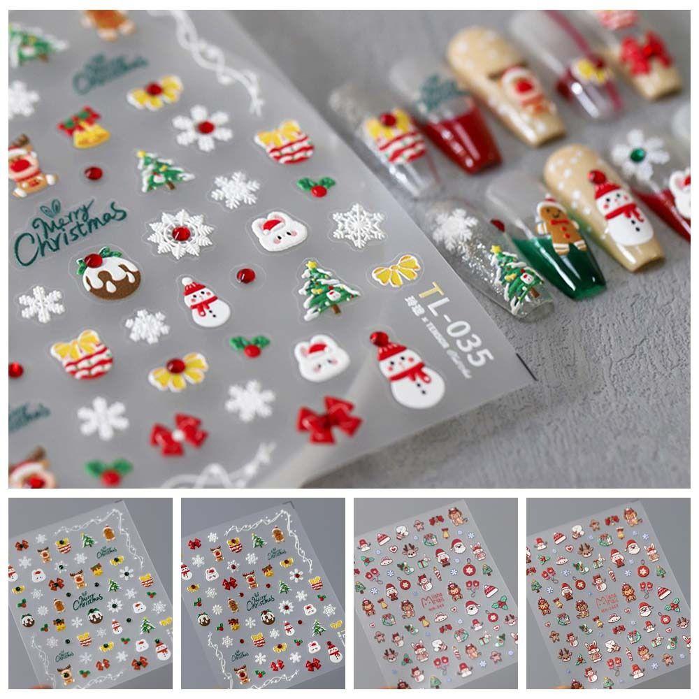 Xmas Nail Charms Diamond Christmas Nail Decals Embossed Stickers Christmas Nail Decorations Winter
Xmas Nail Charms Diamond Christmas Nail Decals Embossed Stickers Christmas Nail Decorations Winter