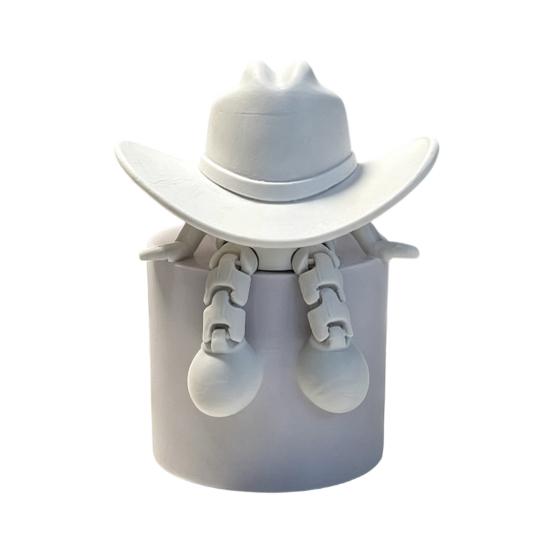 Desktop Ornaments Cowboy Hat Shape 3D Printed Figurine Faceless Funny Adjustable Sitting Posture Desktop Decoration білий
Desktop Ornaments Cowboy Hat Shape 3D Printed Figurine Faceless Funny Adjustable Sitting Posture Desktop Decoration білий