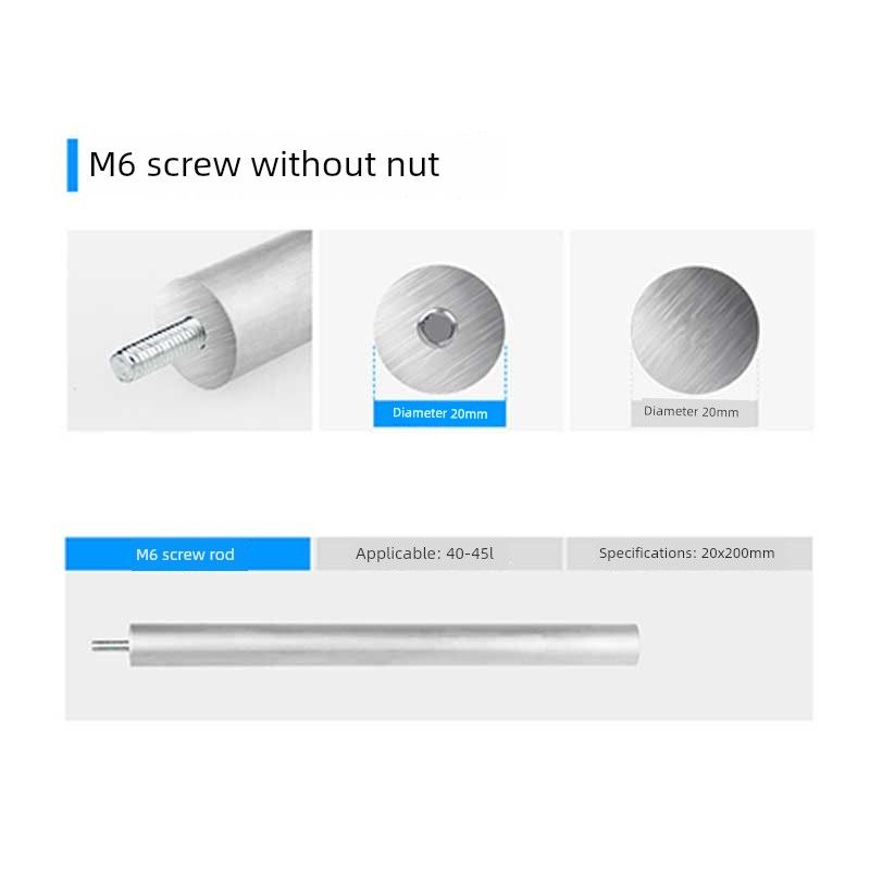 Applicable to WanHeDa Electric Water Heater Magnesium Bar Drain Outlet Magnesium Bar Anode Rod Neutral Accessories 40506080100 Liters 10,000 20X200 (40/45L) Without Nut
Applicable to WanHeDa Electric Water Heater Magnesium Bar Drain Outlet Magnesium Bar Anode Rod Neutral Accessories 40506080100 Liters 10,000 20X200 (40/45L) Without Nut