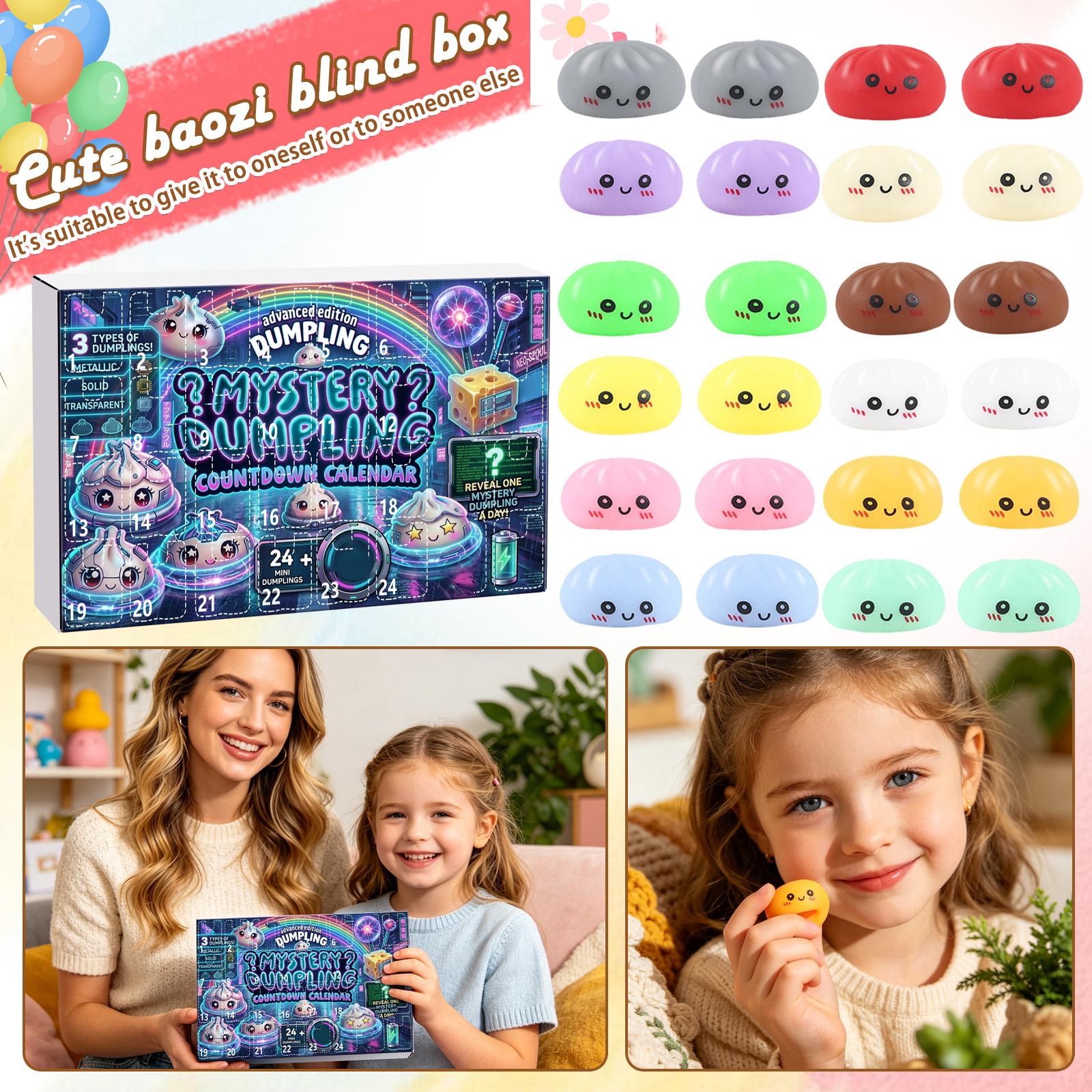 -Day Countdown Calendar Box — Stress-Relieving Toy Set | Daily Unboxing Surprises | Soft, Cute, And Slow-Rising | Festive Countdown Gi One Size
-Day Countdown Calendar Box — Stress-Relieving Toy Set | Daily Unboxing Surprises | Soft, Cute, And Slow-Rising | Festive Countdown Gi One Size