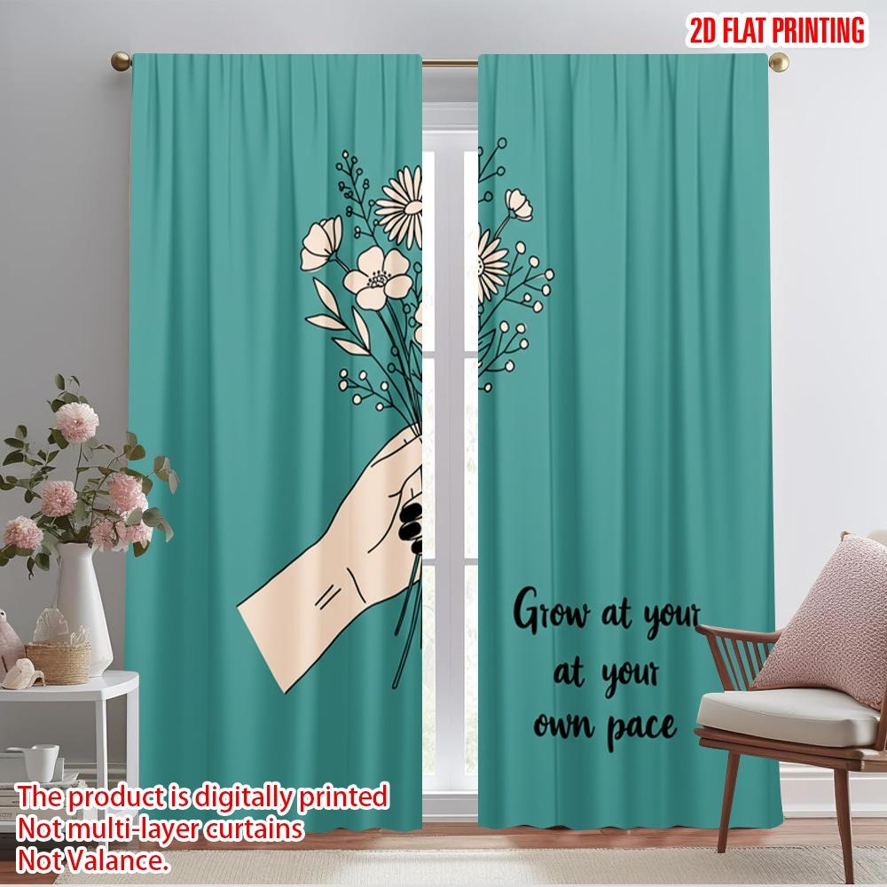 2pcs 2D flat printing Drapes Hand holding flowers grow pace Fabric Without Electricity All Season Party & Holiday Decor Use for 52.50×116.00 CM 2pcs
2pcs 2D flat printing Drapes Hand holding flowers grow pace Fabric Without Electricity All Season Party & Holiday Decor Use for 52.50×116.00 CM 2pcs