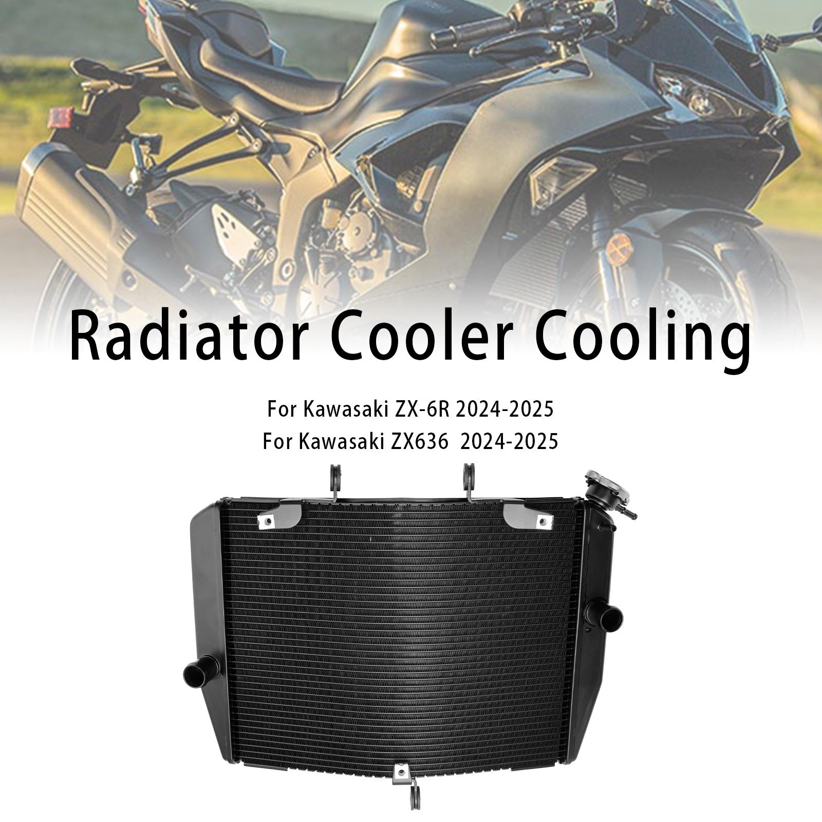 Radiator Cooling Engine Cooler For Kawasaki ZX-6R ZX636 2024-2025 Black
Radiator Cooling Engine Cooler For Kawasaki ZX-6R ZX636 2024-2025 Black