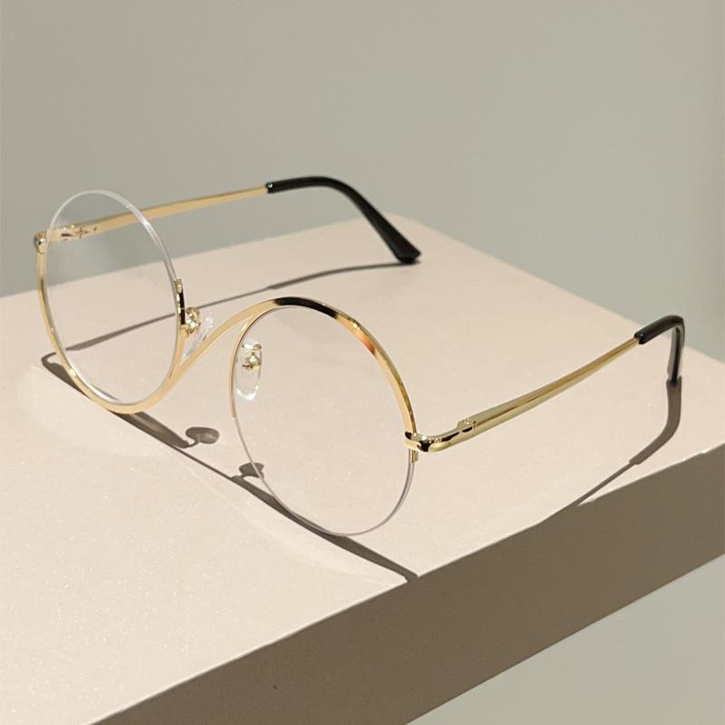 KAMMPT полуободковые круглые очки женские модные большие оптические оправы с блокировкой синего света модные шикарные фирменные дизайнерские очки золотистый
KAMMPT полуободковые круглые очки женские модные большие оптические оправы с блокировкой синего света модные шикарные фирменные дизайнерские очки золотистый