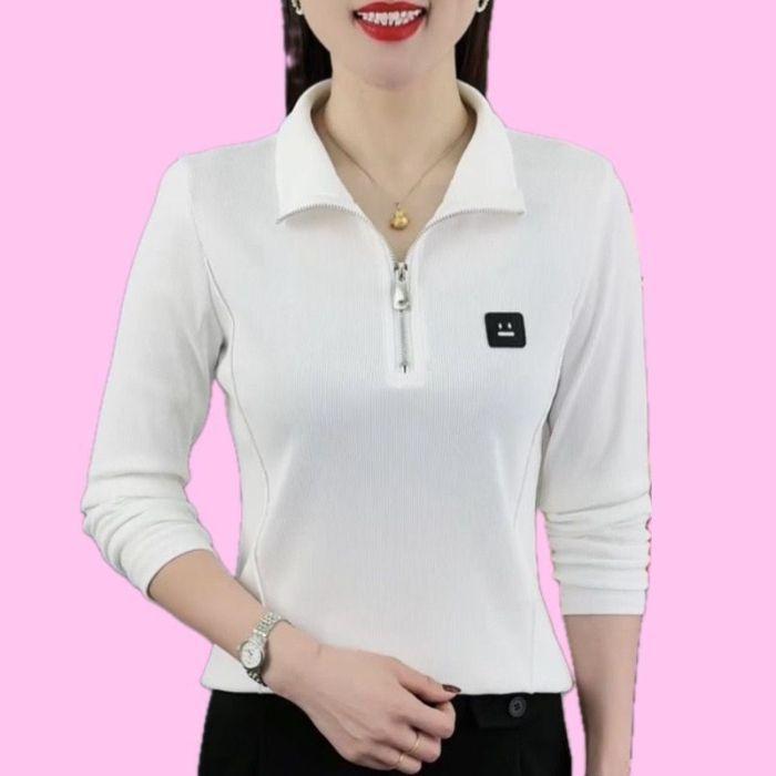 Women s Spring/Fall Long-Sleeve Collared Blouse Middle-Aged Mom Polo Shirt 4XL белый
Women s Spring/Fall Long-Sleeve Collared Blouse Middle-Aged Mom Polo Shirt 4XL белый
