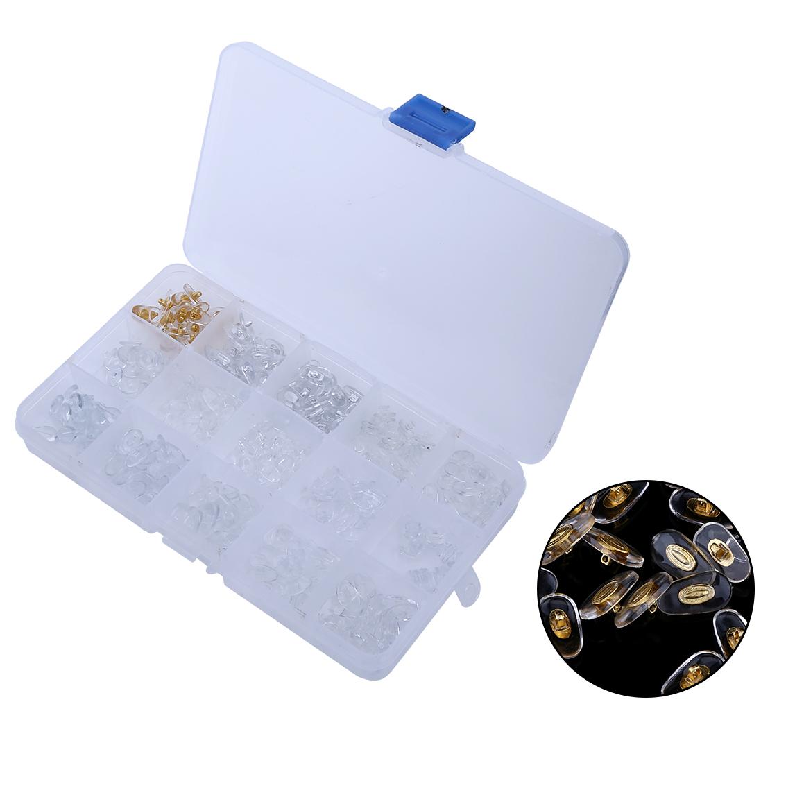 300pcs 15 values Silicone Nose Pads Eyeglasses Screw On Glasses Soft Accessories Repair Tool
300pcs 15 values Silicone Nose Pads Eyeglasses Screw On Glasses Soft Accessories Repair Tool