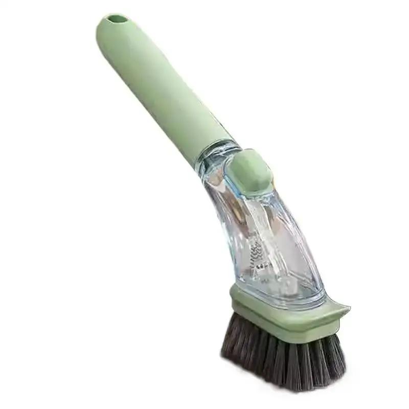 Refillable Liquid Cleaning Brush Kitchen Bowl Scrubber Cleaning Sponge Long Handle Dispenser Cleaner Tool Pot Brush Artifact зелений
Refillable Liquid Cleaning Brush Kitchen Bowl Scrubber Cleaning Sponge Long Handle Dispenser Cleaner Tool Pot Brush Artifact зелений