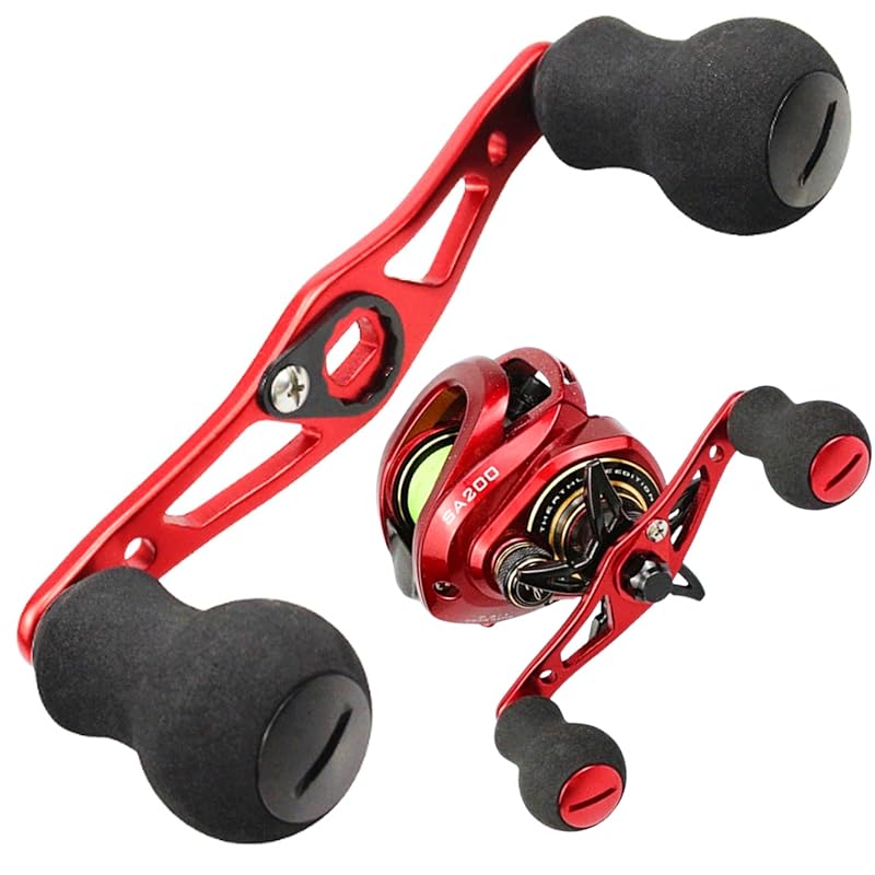 merrytime bait reel shimano daiwa abu garcia Compatible product double handle custom lightweight offset bearing fishing EVA knob retainer Knob: black
merrytime bait reel shimano daiwa abu garcia Compatible product double handle custom lightweight offset bearing fishing EVA knob retainer Knob: black