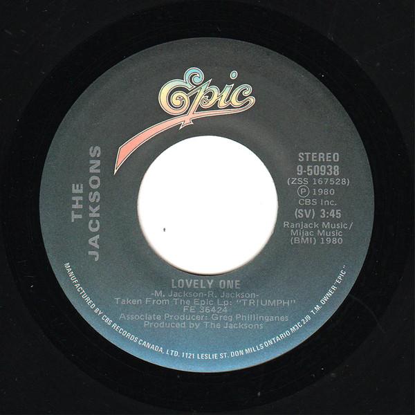 7inch Record JACKSONS Lovely One 950938 Epic 1980 Canada SoulFunk Used
7inch Record JACKSONS Lovely One 950938 Epic 1980 Canada SoulFunk Used