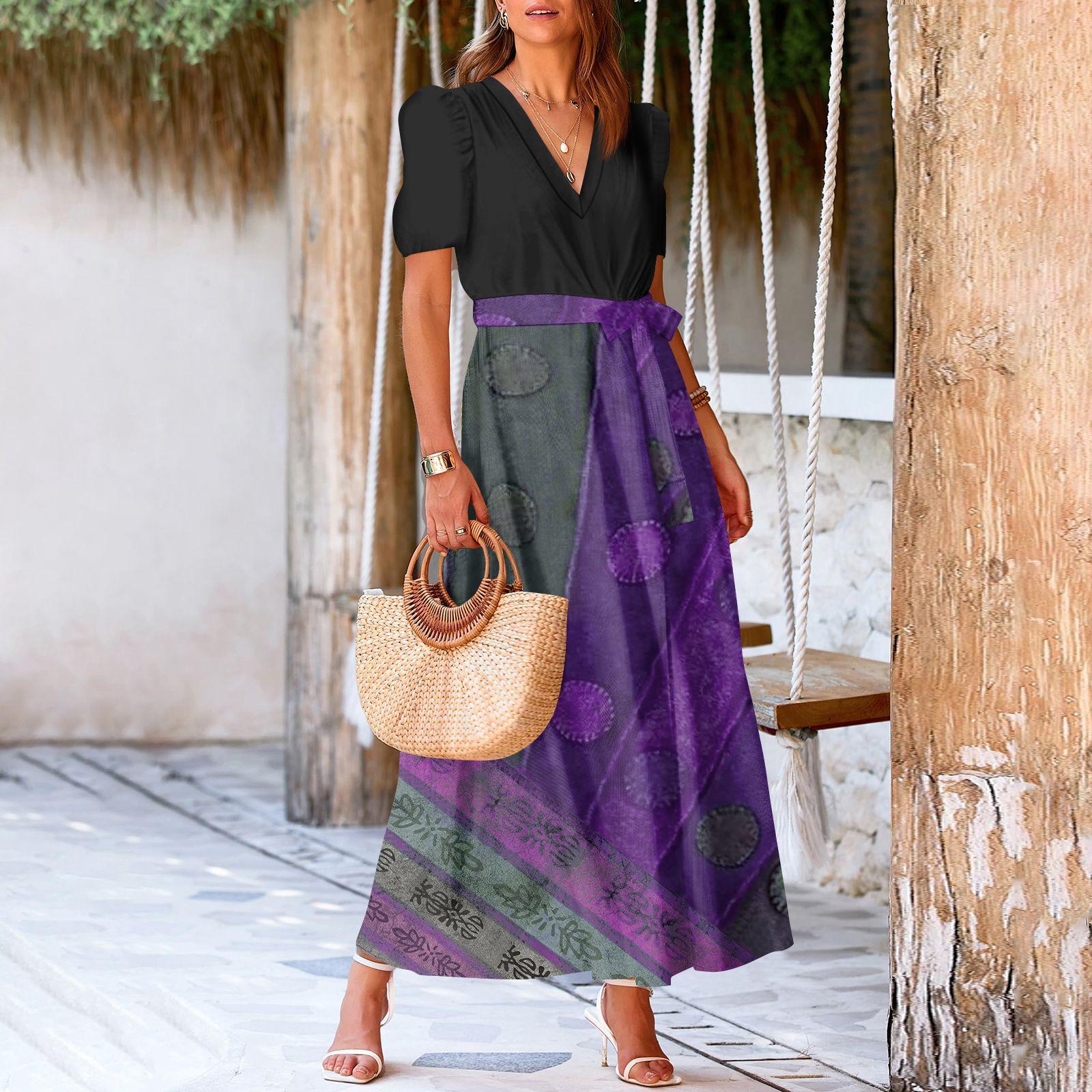 Женское летнее платье свободного покроя для пляжного отдыха, повседневное платье-жилет с глубоким V-образным вырезом, элегантное платье-рубашка M фиолетовый
Женское летнее платье свободного покроя для пляжного отдыха, повседневное платье-жилет с глубоким V-образным вырезом, элегантное платье-рубашка M фиолетовый