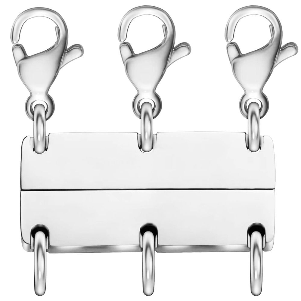 Несколько нитей Магнитный разделитель ожерелья Ювелирные изделия Соединитель Изготовление ювелирных изделий Silver-Triple buckles
Несколько нитей Магнитный разделитель ожерелья Ювелирные изделия Соединитель Изготовление ювелирных изделий Silver-Triple buckles