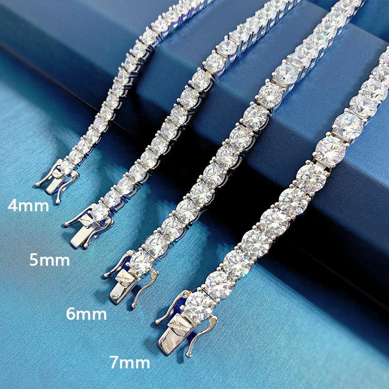 Luoxi Temple Jewelry 2023 S925 Sterling Silver High Carbon Diamond Bracelet for Men and Women, Available in 4-7mm 19cm
Luoxi Temple Jewelry 2023 S925 Sterling Silver High Carbon Diamond Bracelet for Men and Women, Available in 4-7mm 19cm