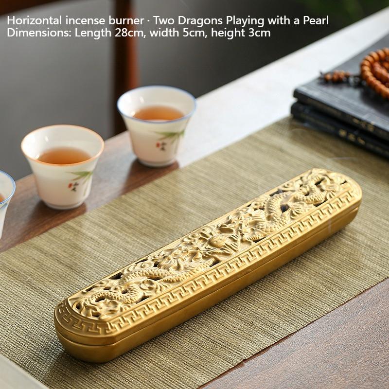 Ceramic Hollowed-out Carving Dragon Lotus Incense Stick Incense Burner/Buddhism Religious Supplies Indoor Decoration Supplies
Ceramic Hollowed-out Carving Dragon Lotus Incense Stick Incense Burner/Buddhism Religious Supplies Indoor Decoration Supplies