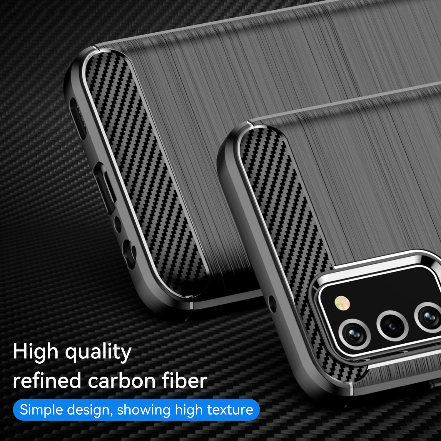 Carbon Fiber Texture 1.8mm TPU Case Brushed Surface Fingerprint-Free Phone Protective Cover for Samsung Galaxy A03s (166.5 x 75.98 x 9.14mm) Black
Carbon Fiber Texture 1.8mm TPU Case Brushed Surface Fingerprint-Free Phone Protective Cover for Samsung Galaxy A03s (166.5 x 75.98 x 9.14mm) Black