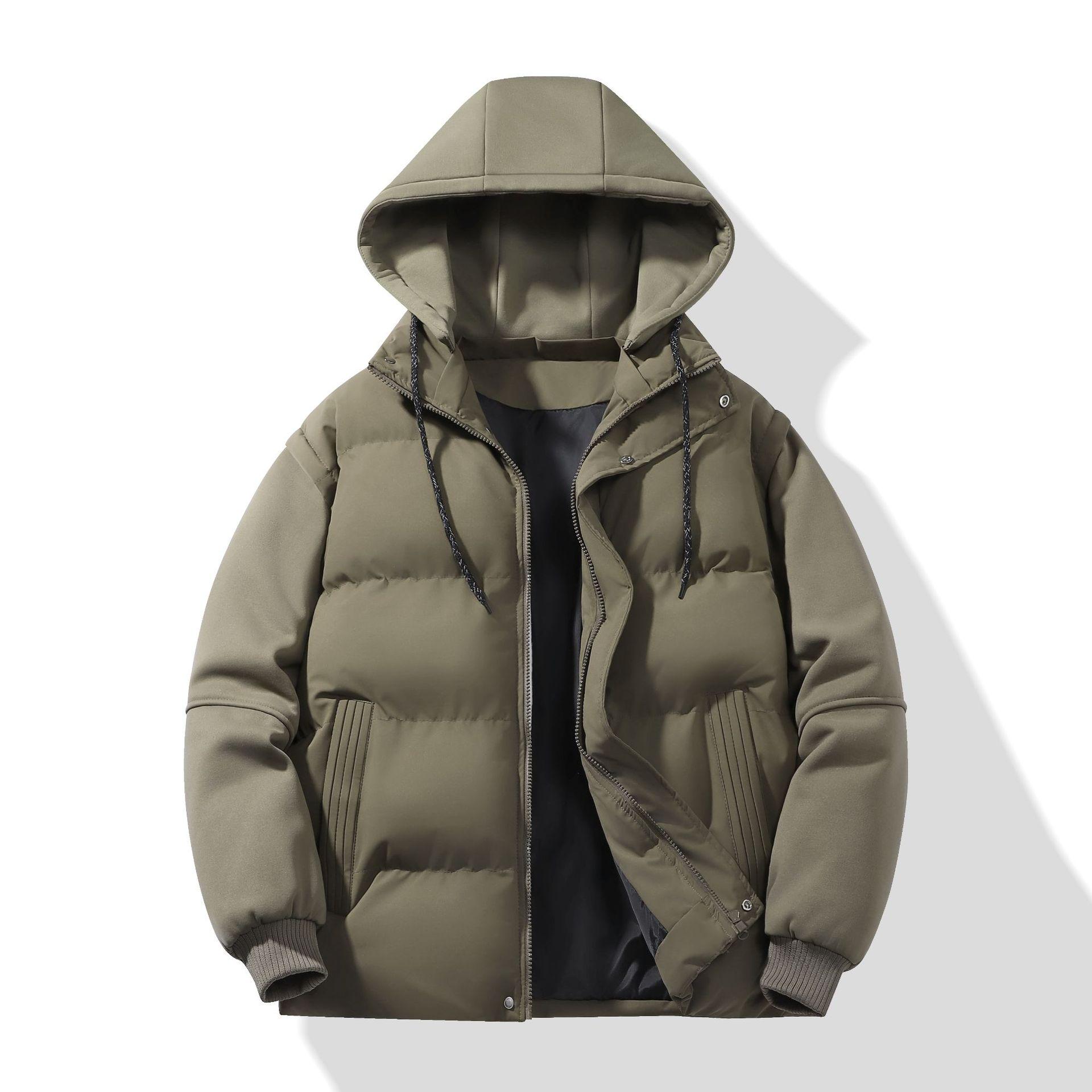 Trendy Thickened Hooded Cotton Jacket with Zippered Side Pockets and Stand Collar for Autumn-Winter 3XL зелений
Trendy Thickened Hooded Cotton Jacket with Zippered Side Pockets and Stand Collar for Autumn-Winter 3XL зелений