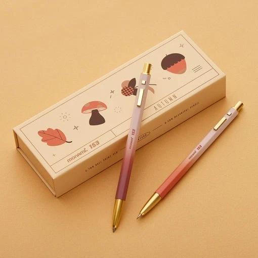 Monami 153 ID Autumn Limited Edition Set Premium Ballpoint Pen & Mechanical Pen
Monami 153 ID Autumn Limited Edition Set Premium Ballpoint Pen & Mechanical Pen