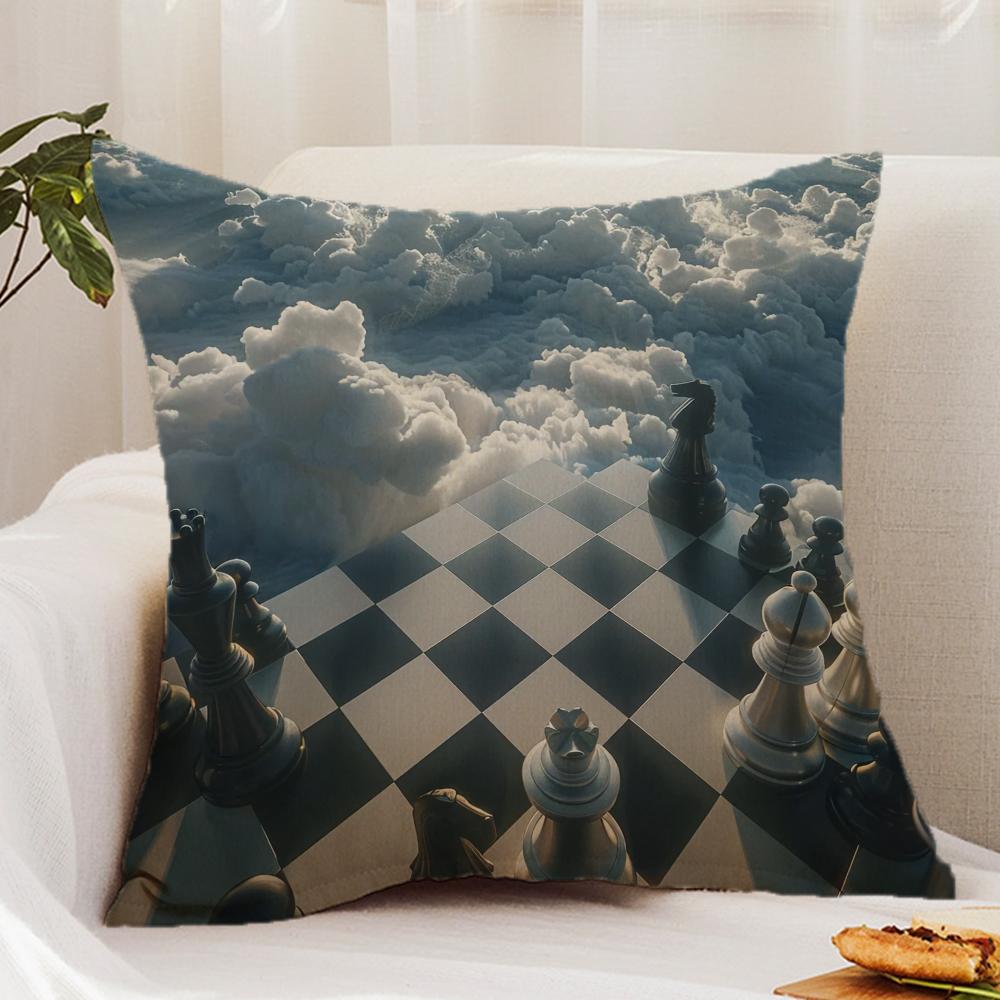 Classic Chess Cushion Cover Premium Comfort Reversible Pillow Cover - Dual - Use Design for Home & Car 12x12Inch
Classic Chess Cushion Cover Premium Comfort Reversible Pillow Cover - Dual - Use Design for Home & Car 12x12Inch