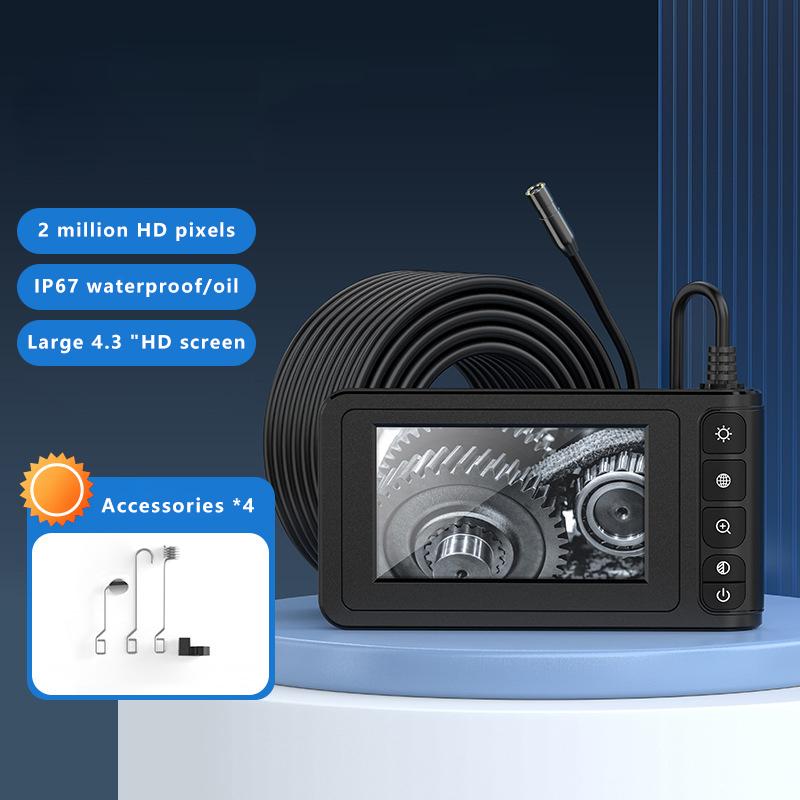 C20 10m Hard Wire 8mm Lens 4.3-inch Screen HD Industrial Endoscope Waterproof Inspection Camera Type A
C20 10m Hard Wire 8mm Lens 4.3-inch Screen HD Industrial Endoscope Waterproof Inspection Camera Type A