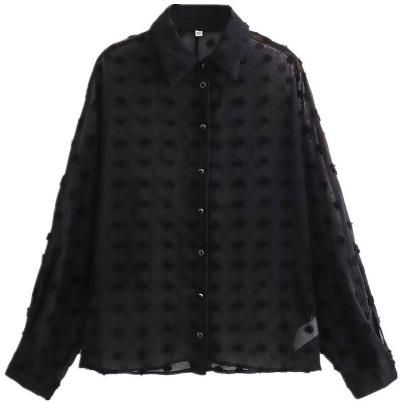 Fashion Style 2024 Spring New Arrival Women s Clothing Stylish Convex Polka Dot Translucent Shirt Tops 2377502 Black L
Fashion Style 2024 Spring New Arrival Women s Clothing Stylish Convex Polka Dot Translucent Shirt Tops 2377502 Black L