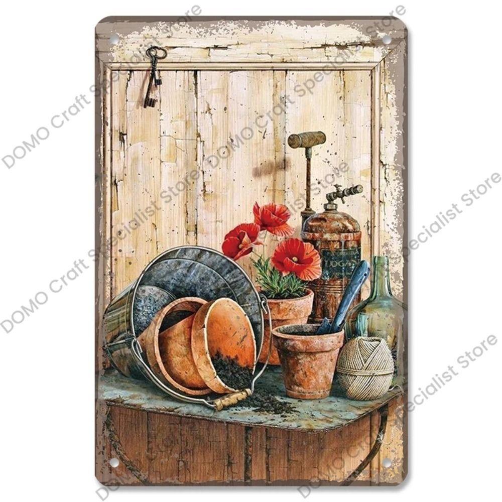 Metal Garden Sign Retro Floral Decor 20x30 cm Outdoor Wall Art
Metal Garden Sign Retro Floral Decor 20x30 cm Outdoor Wall Art